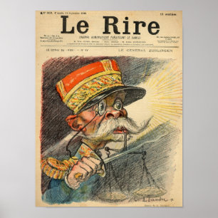 Póster Caricatura del General Zurlinden