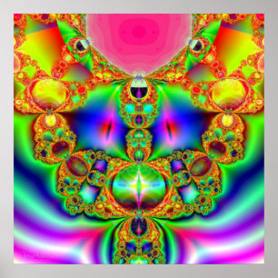 Póster Caricatura fractal