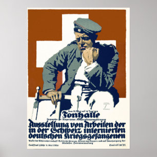 Póster Caridad por la propaganda alemana del prisionero d