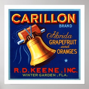 Póster Carillon Brand Florida Grapefruit