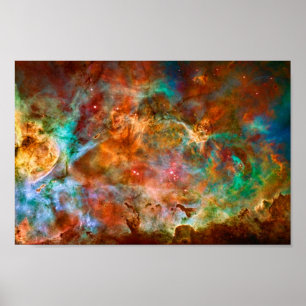 Póster Carina Nebula en Argo Navega belleza en el espacio