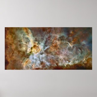 Póster Carina Nebula Extreme 78x38 (99x48)