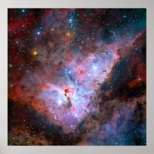 Póster Carina Nebula NGC 3372 72 x 72 Región de Año Luz
