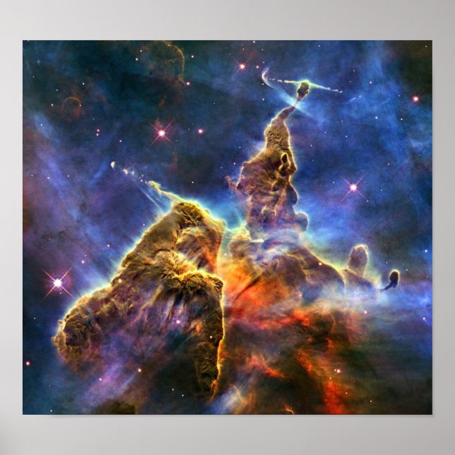 Póster Carina Nebula (Telescopio Hubble) (Frente)