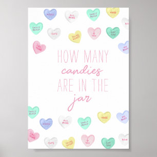 Póster Cariño ¿cuántos caramelos hay en el Jar?