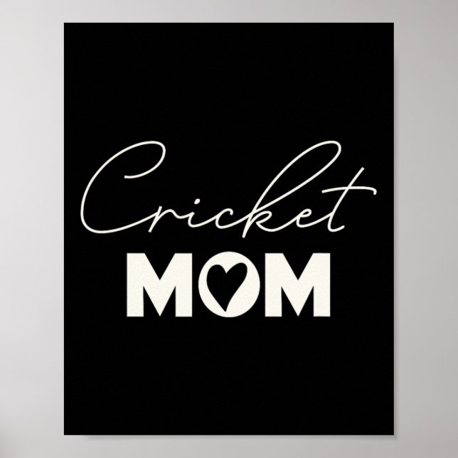 Póster Cariñosa Mamá Día del Cricket  (Frente)