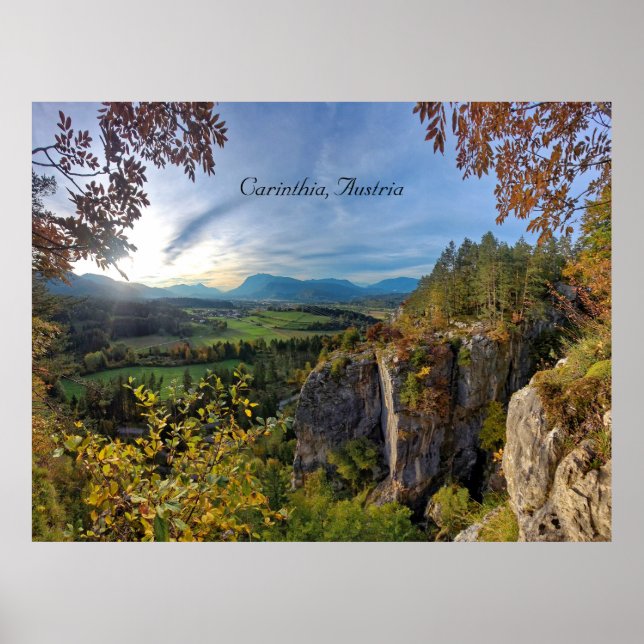 Póster Carintia, Austria (Frente)