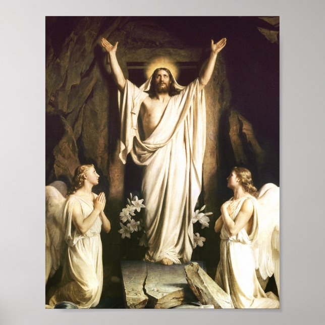 Póster Carl Bloch - Resurrección De Cristo (Frente)