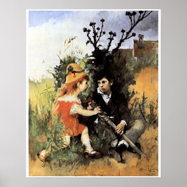 Póster Carl Larsson artwork, Clair Obscur,  (Frente)