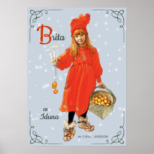 Póster Carl Larsson Brita como Iduna 1901 CC0416