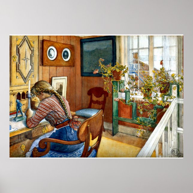 Póster Carl Larsson - Correspondencia (Frente)