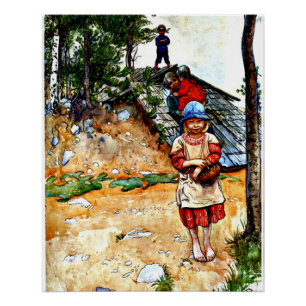 Póster Carl Larsson - Por la bodega