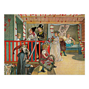 Póster Carl Larsson - Un día de celebración