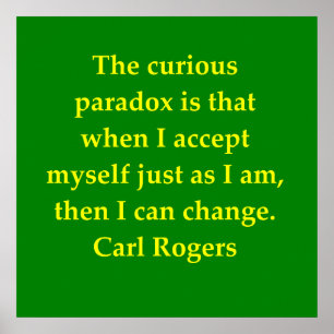 Póster carl rogers quote