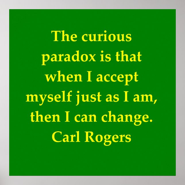 Póster carl rogers quote (Frente)
