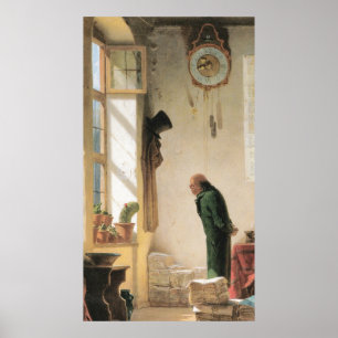 Póster Carl Spitzweg - Der Kaktusliebhaber - Deutsch