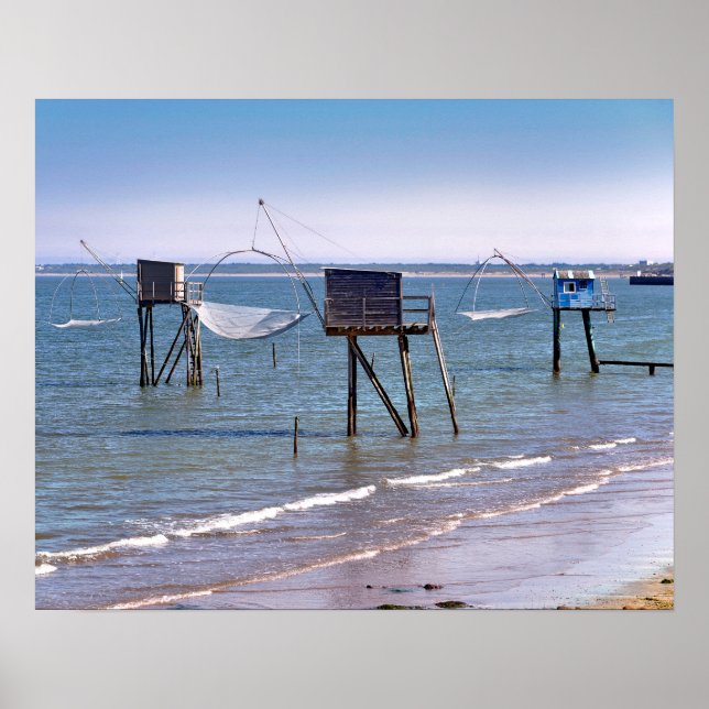 Póster Carlones de pesca en Saint-Michel-Chef-Chef (Frente)