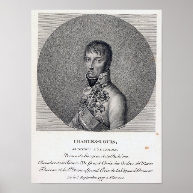 Póster Carlos de Austria (Frente)