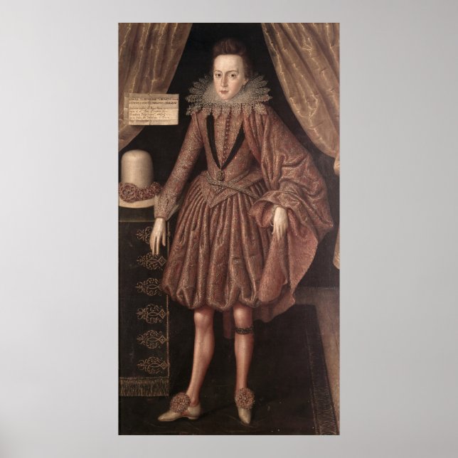 Póster Carlos I como Príncipe de Gales, c.1612-13 (Frente)