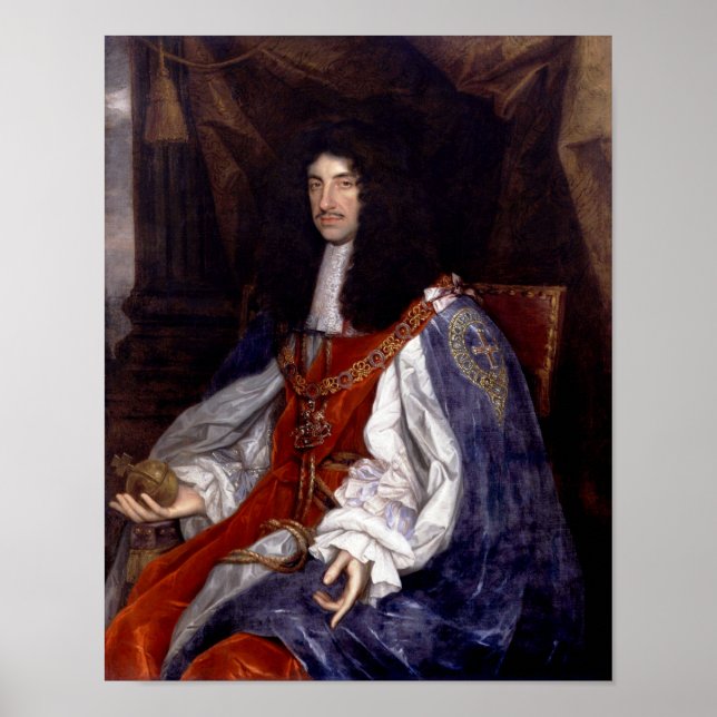Póster Carlos II de Gran Bretaña e Irlanda (Frente)