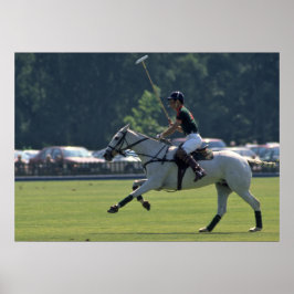 Póster Carlos jugando al polo en Windsor
