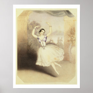 Póster Carlotta Grisi (1819-99) en el ballet del Peri