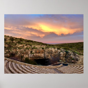 Póster Carlsbad Caverns Sunset