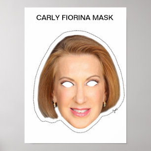 Póster Carly Fiorina Mask