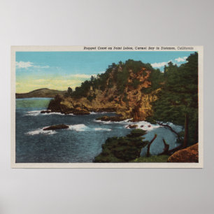 Póster Carmel, CA - Costa empantanada en Point Lobos