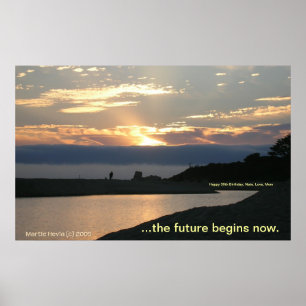 Póster Carmel Sunset Couple Poster (Personalize)