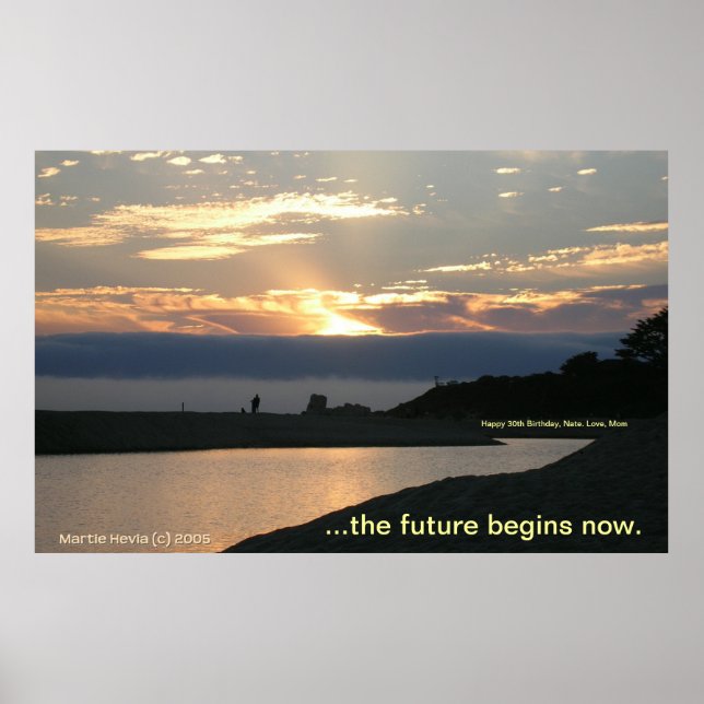 Póster Carmel Sunset Couple Poster (Personalize) (Frente)