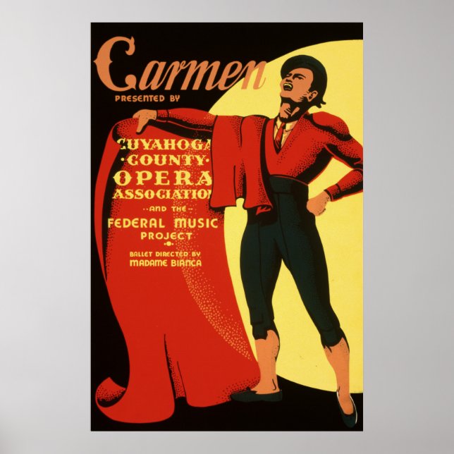 Póster Carmen, the Opera (Frente)