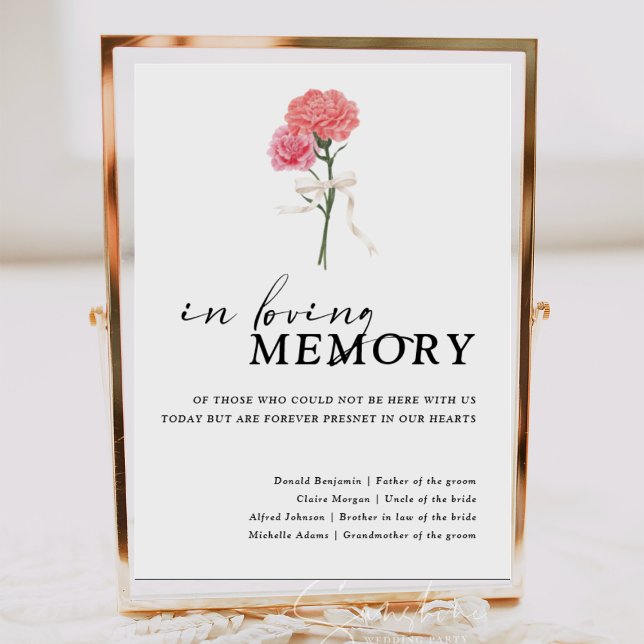 Póster Carnación Boho en el Rótulo Boda de la memoria amo (Subido por el creador)