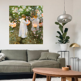 Póster Carnación, Lily, Lily, Rosa De John Singer Sargent