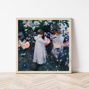 Póster Carnación, Lily, Lily, Rosa   John Singer Sargent