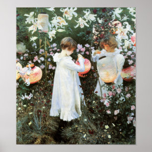 Póster Carnation Lily Lily Rosa John Sargent Bella Artes