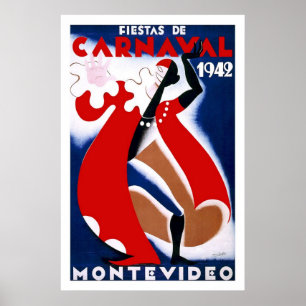Póster Carnaval 1942 de Habana Carnaval La Habana