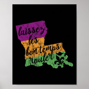 Póster Carnaval 2025 Laissez Les Bon Temps Rouler Nueva O