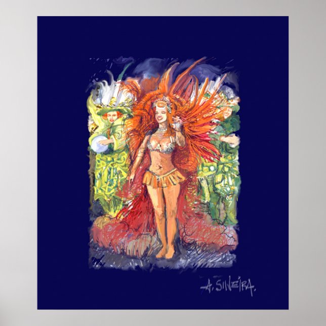 Póster Carnaval Brasil (Frente)