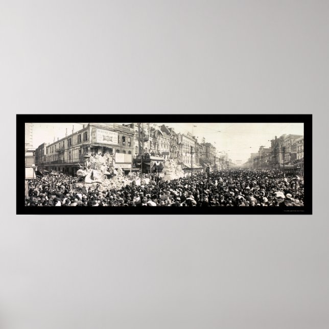 Póster Carnaval de Desfile Rex La Foto 1913 (Frente)