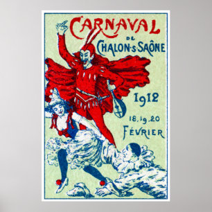 Póster Carnaval de Francia en 1912