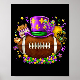 Póster Carnaval de fútbol del martes de carnaval fiesta d