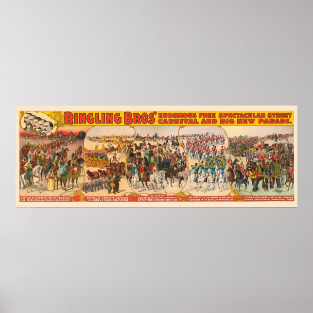 Póster Carnaval de los Hermanos Ringles y gran nuevo desf (Frente)