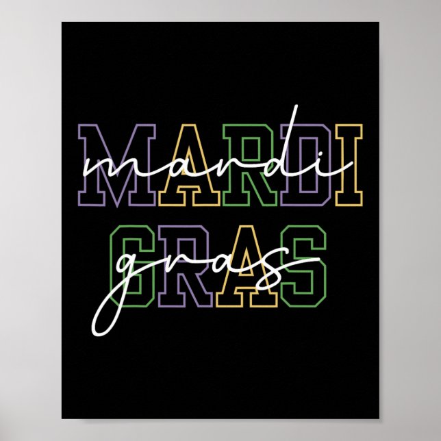 Póster Carnaval de Mardi Gras Nueva Orleans Para Mujeres (Frente)