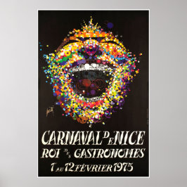 Póster Carnaval de Niza, Roi des Gastronomes, Poster