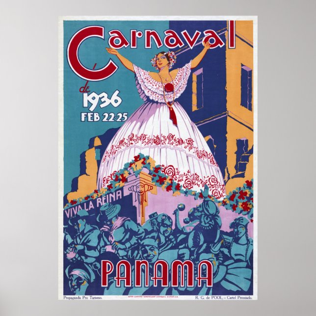 Póster Carnaval de Panamá (Frente)