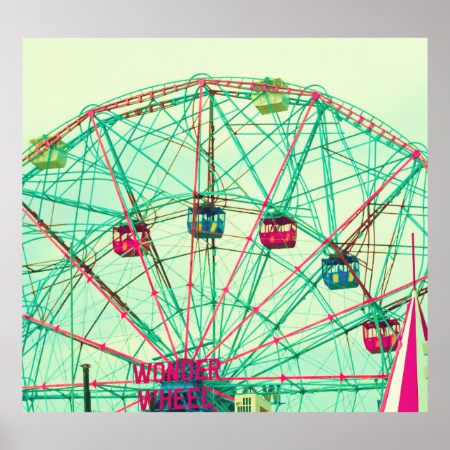 Póster Carnaval de verano retro pop (Frente)