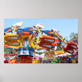 Póster Carnaval divertido, colorido y divertido paseo. Fo