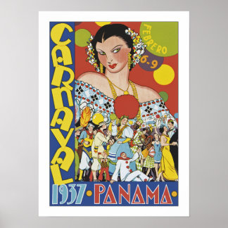 Póster Carnaval en Panamá
