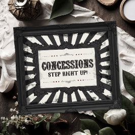 Póster Carnaval oscuro Rótulo de concesiones de Fiestas d